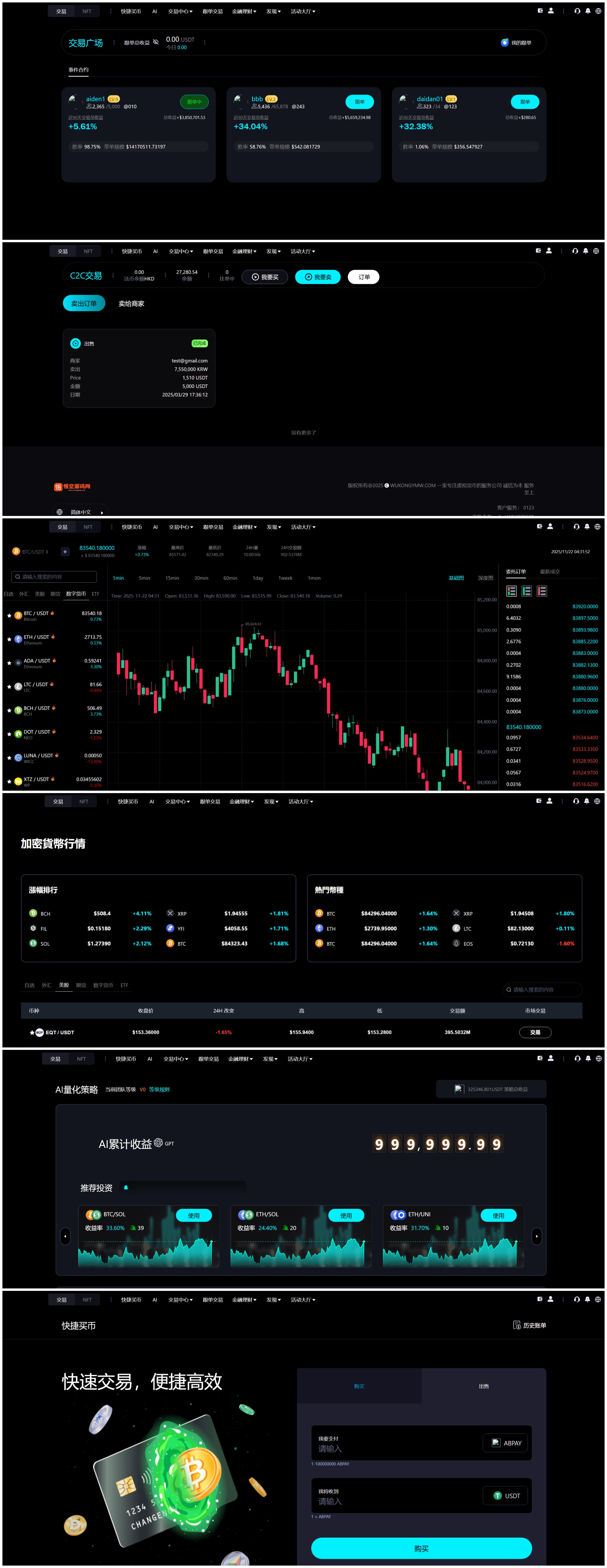 多语言交易所源码/支持外汇/数字货币